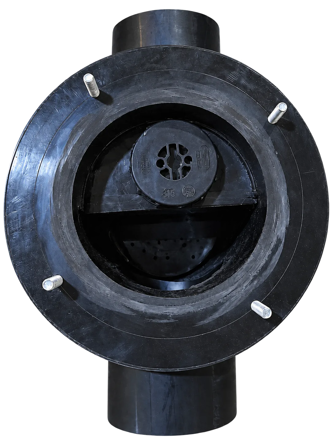 HDPE Gully Trap 2 Way internal view