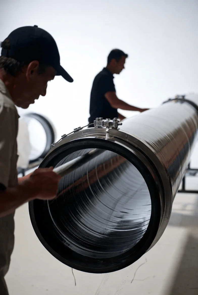 HDPE fabricated piping